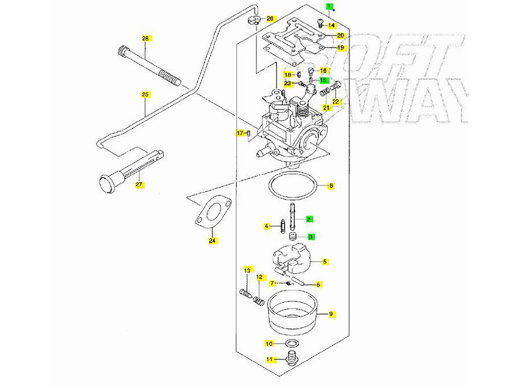 13200-97J41-000 CARBURATORE DF2.5 2006-2011