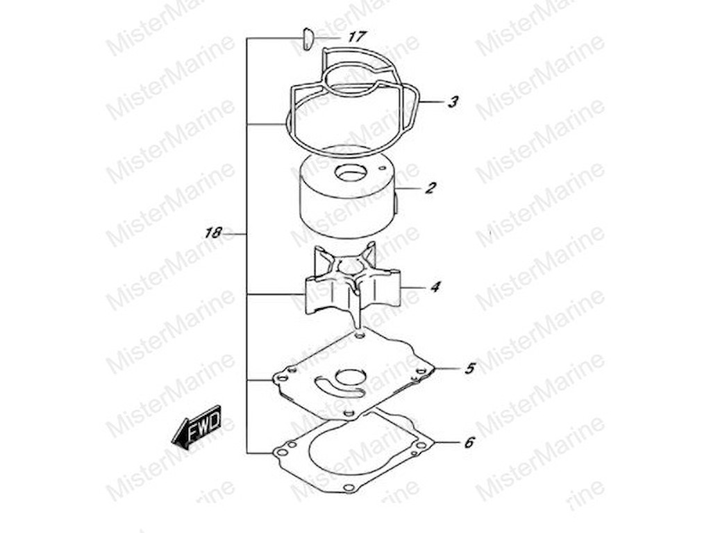 17400-93J05-000 KIT GIRANTE DF200/225/250 (2004-OGGI)