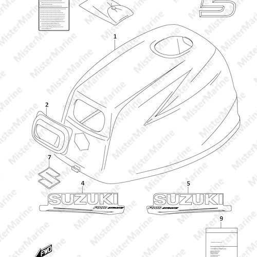 FIG.420D (1-C-12) ENGINE COVER (DF5A)