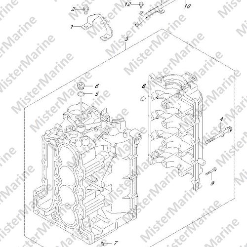 FIG.113A (1-B-3) CYLINDER BLOCK