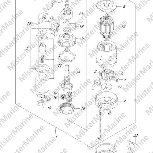 FIG.301A (1-K-7) STARTING MOTOR