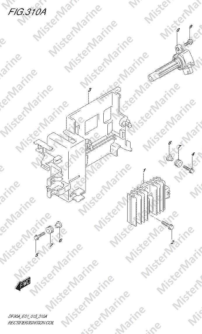 FIG.310A (1-K-9) RECTIFIER/IGNITION COIL
