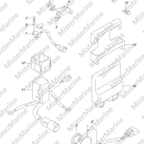 FIG.326G (1-L-5) PTT SWITCH/ENGINE CONTROL UNIT (DF90A E01)