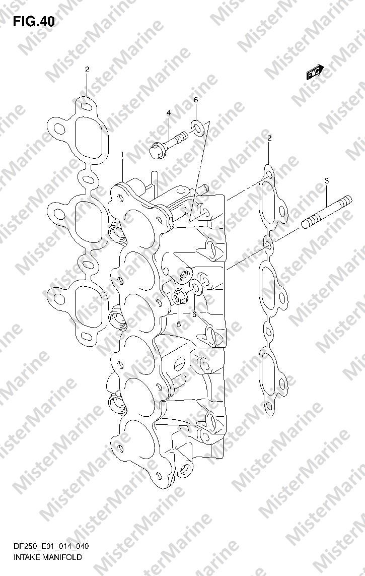FIG.40 (1-F-9) INTAKE MANIFOLD