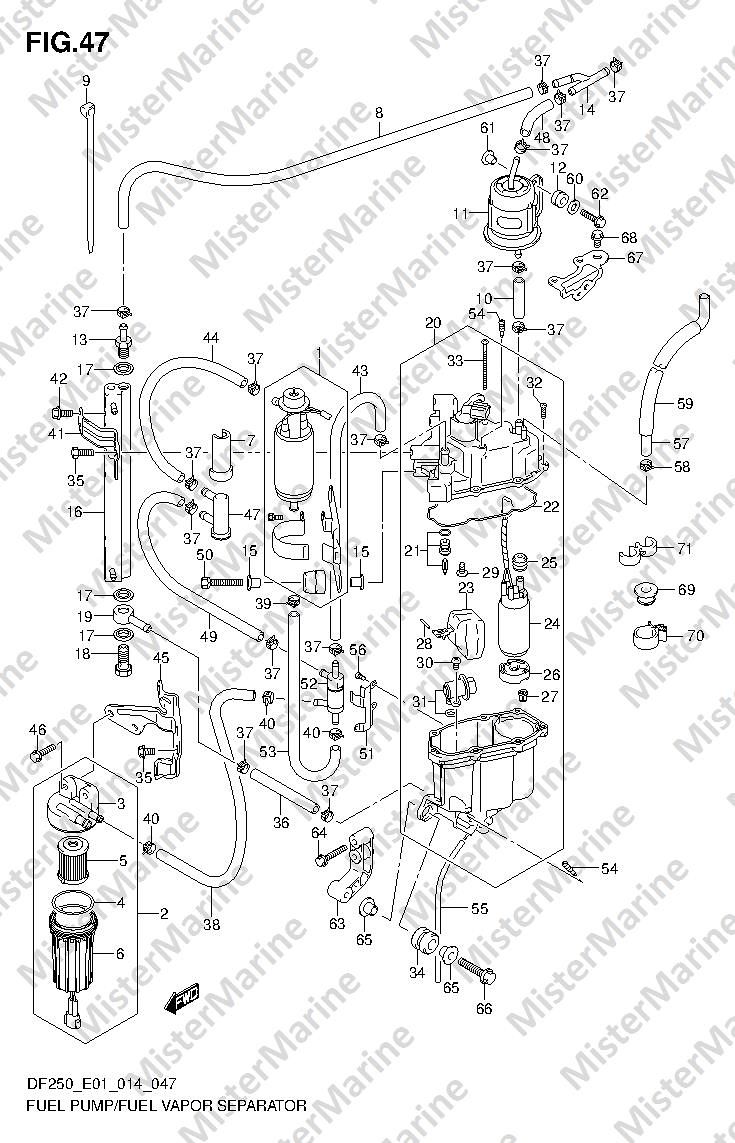 FIG.47 (1-G-10) FUEL PUMP/FUEL VAPOR SEPARATOR