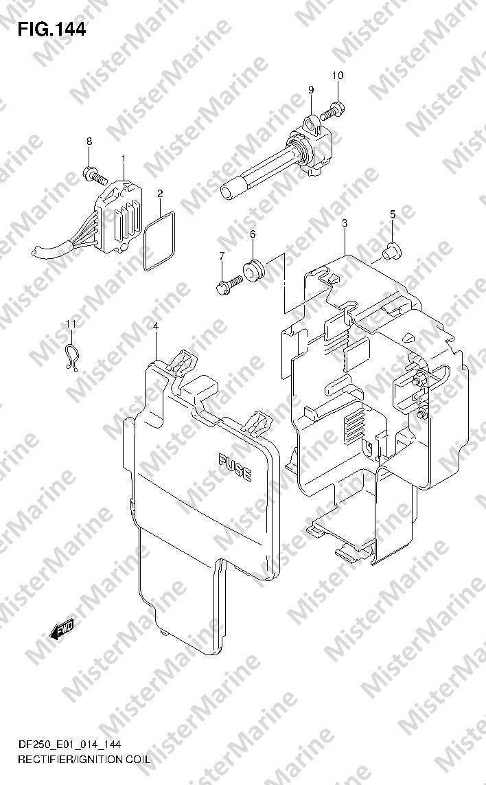 FIG.144 (2-G-6) RECTIFIER/IGNITION COIL
