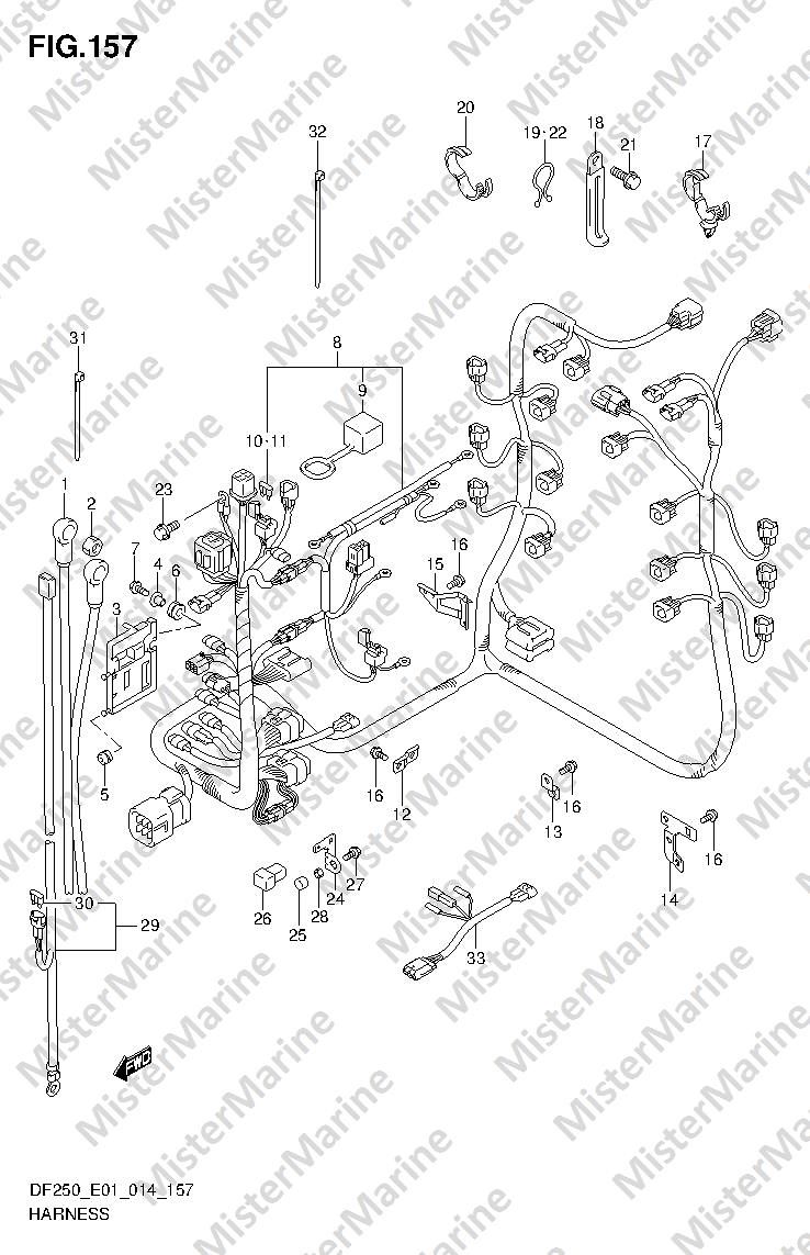 FIG.157 (2-H-5) HARNESS (DF200T E01)