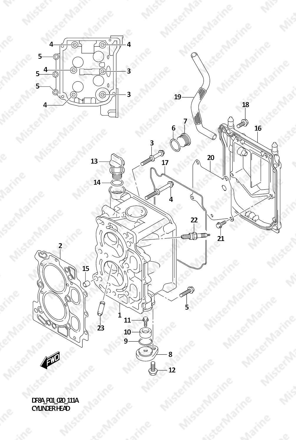 FIG.111A (1-B-2) CYLINDER HEAD