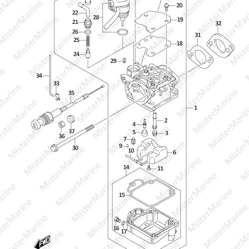 FIG.128A (1-B-10) CARBURETOR (DF8A)
