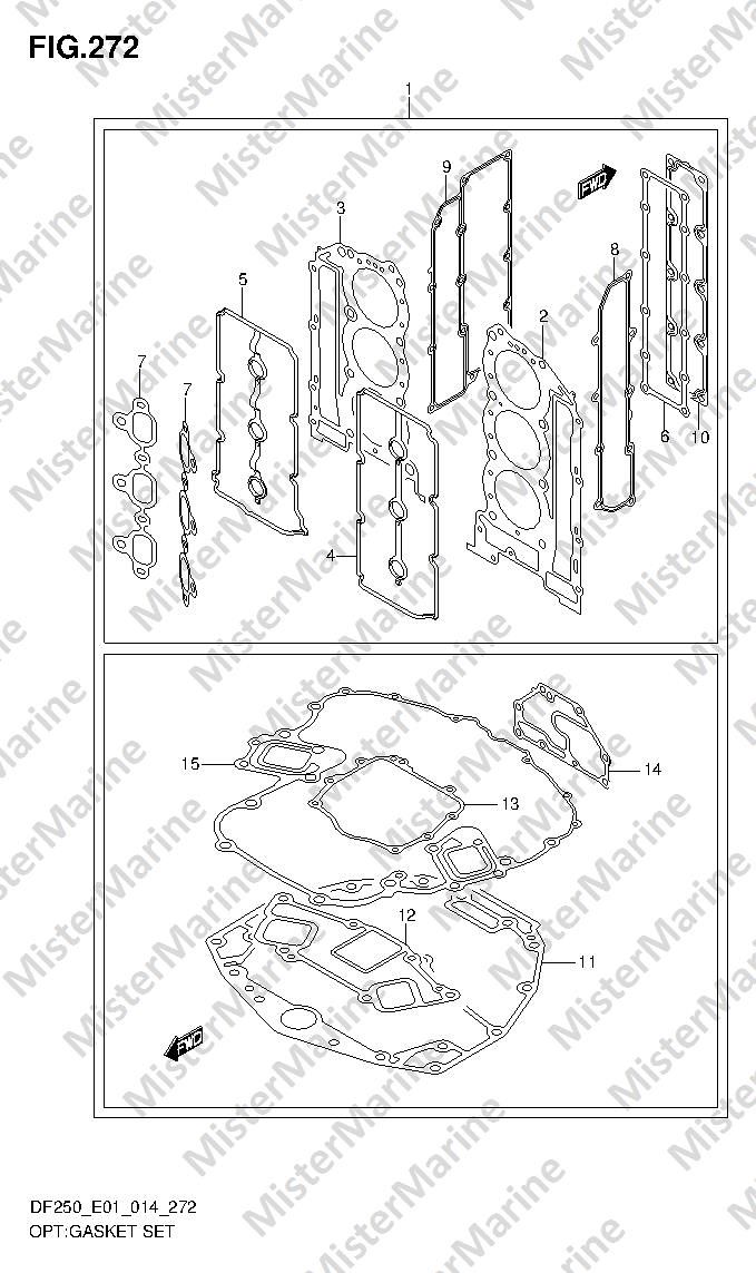 FIG.272 (3-J-10) OPT:GASKET SET