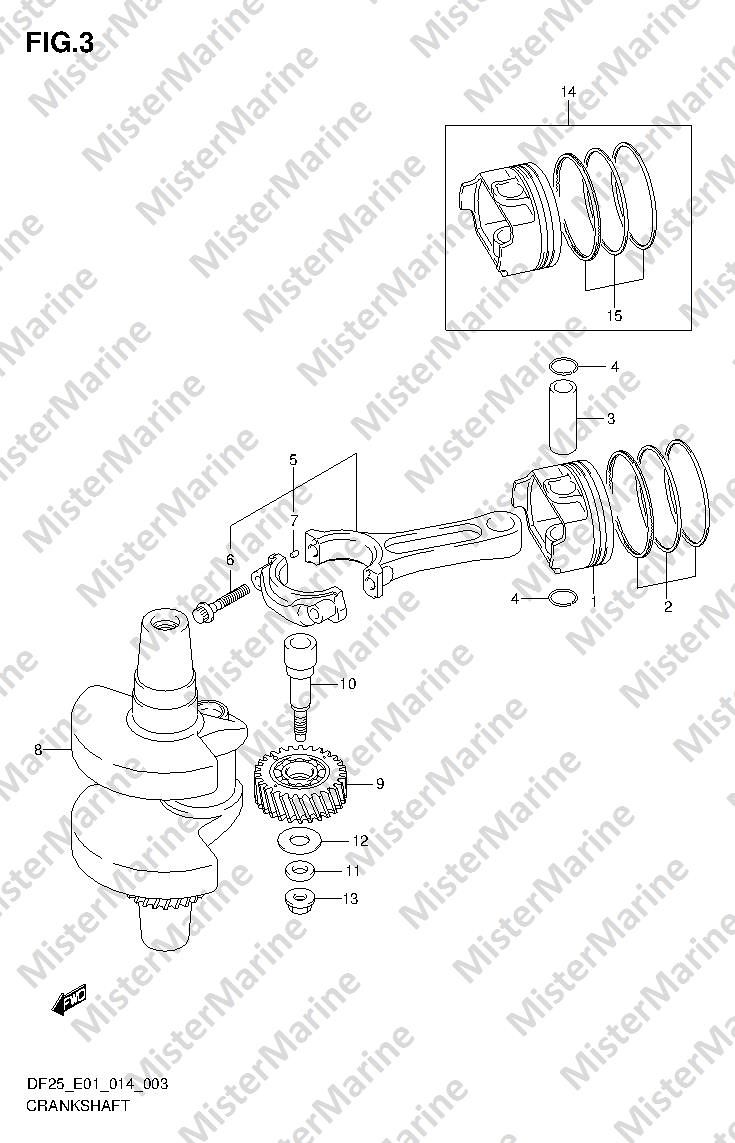 FIG.3 (1-B-4) CRANKSHAFT