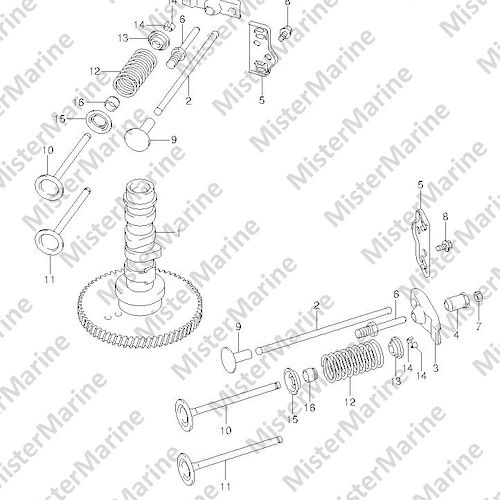 FIG.6 (1-B-7) CAMSHAFT (DF25Q E01)