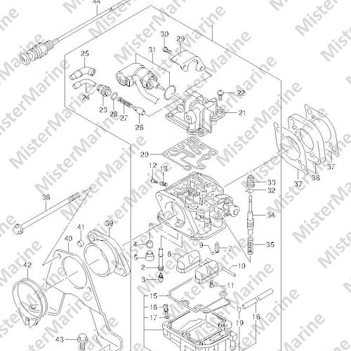 FIG.8 (1-B-9) CARBURETOR (DF25 E01)