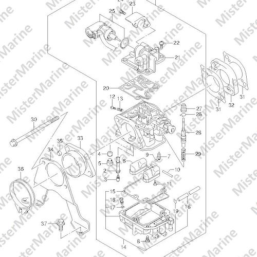 FIG.9 (1-B-11) CARBURETOR (DF25R E01)