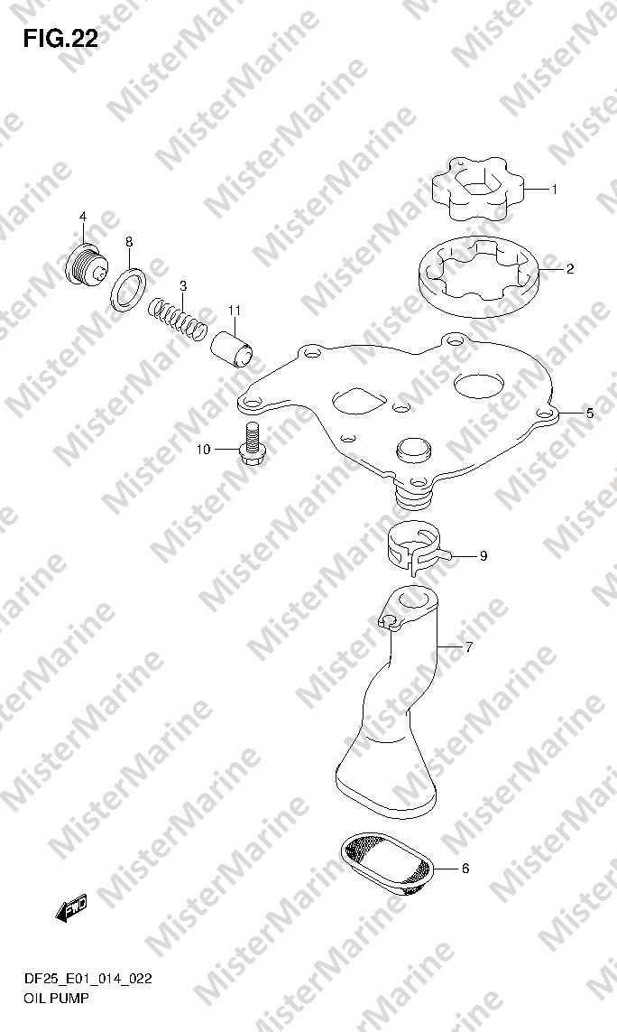FIG.22 (1-C-12) OIL PUMP