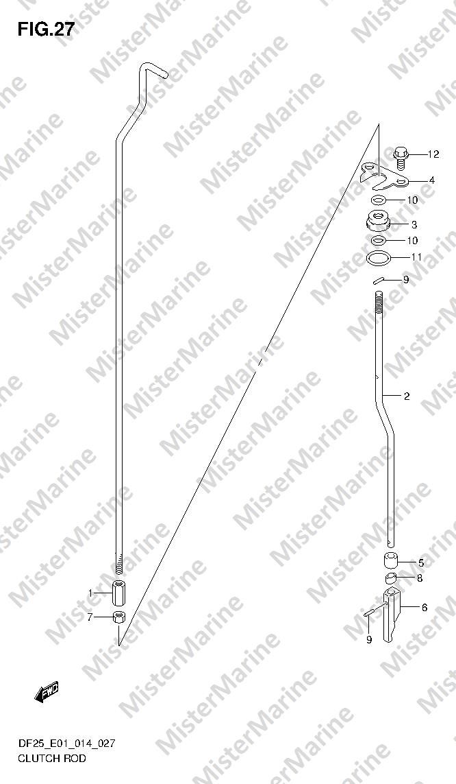 FIG.27 (1-D-3) CLUTCH ROD
