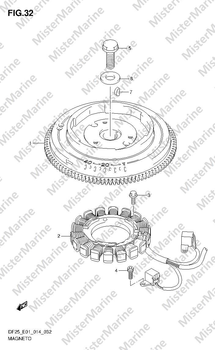 FIG.32 (1-D-11) MAGNETO (DF25 E01)
