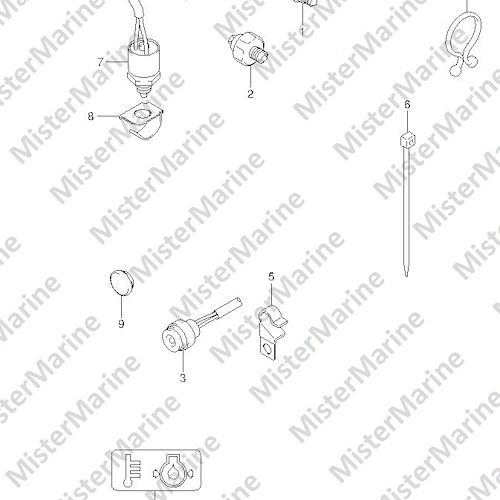 FIG.39 (1-E-4) SENSOR/SWITCH (DF25R E01)