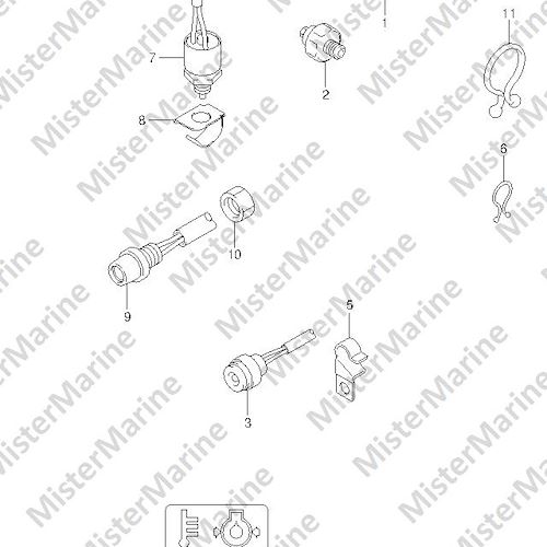 FIG.40 (1-E-5) SENSOR/SWITCH (DF25Q E01)