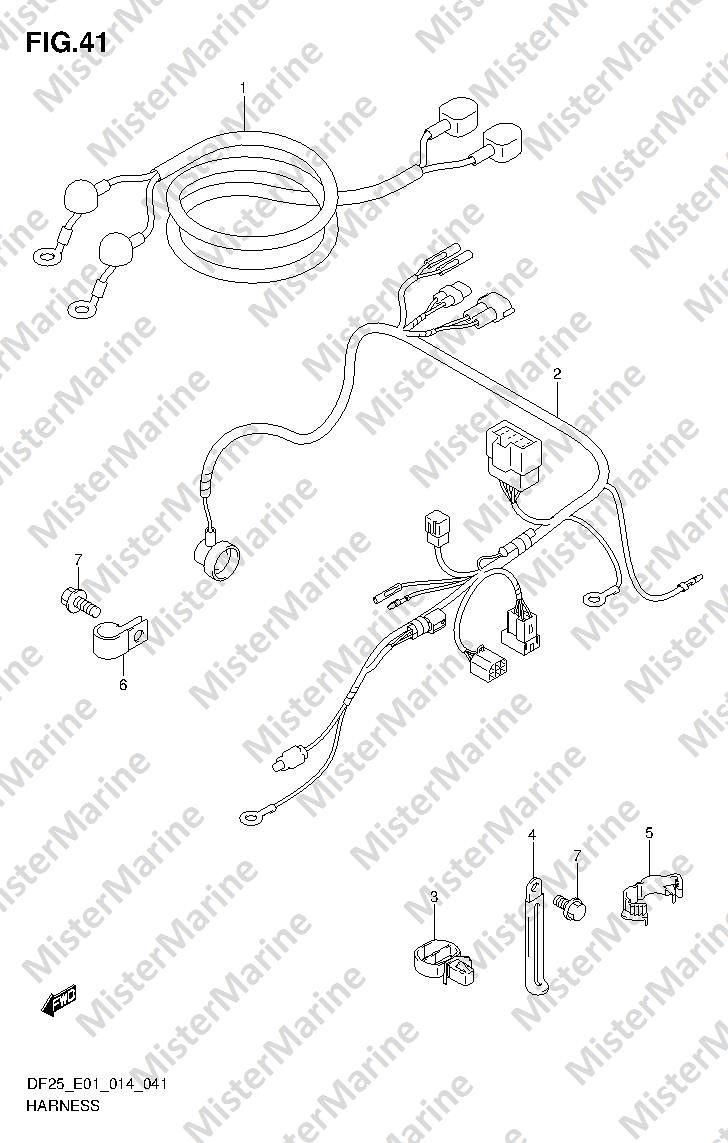 FIG.41 (1-E-6) HARNESS (DF25 E01)