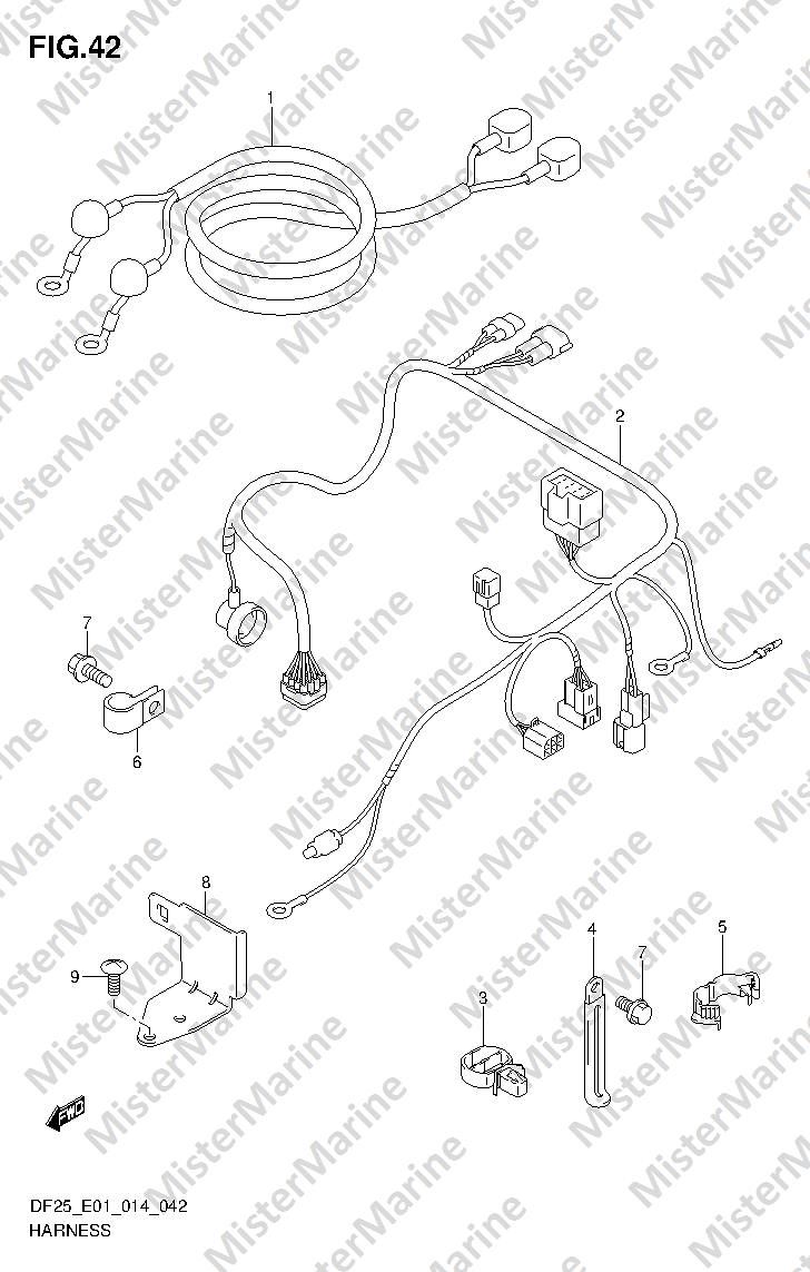 FIG.42 (1-E-7) HARNESS (DF25R E01)