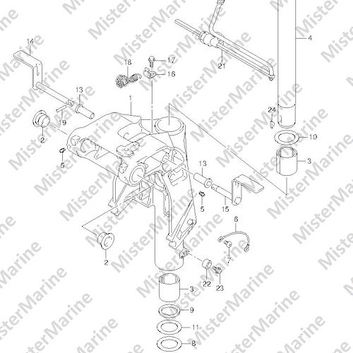 FIG.49 (1-F-2) SWIVEL BRACKET (DF25Q E01)