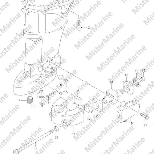 FIG.51 (1-F-4) DRIVE SHAFT HOUSING (DF25 E01)