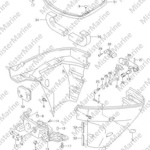 FIG.55 (1-F-8) SIDE COVER (DF25 E01)