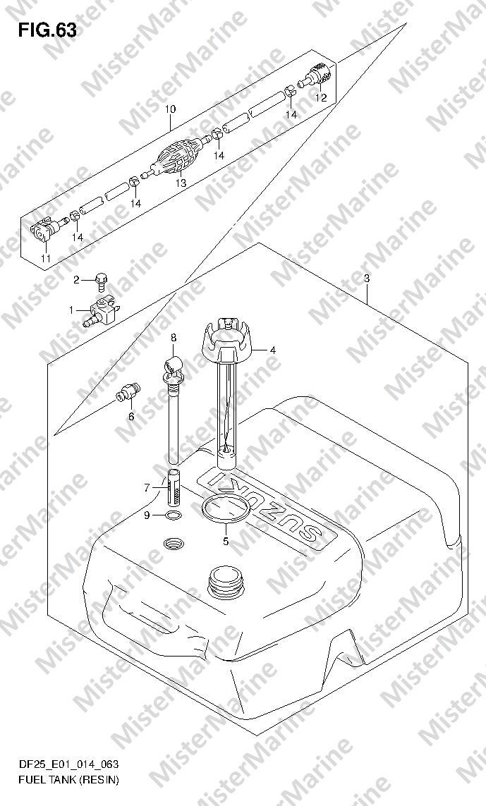 FIG.63 (1-G-3) FUEL TANK (RESIN)