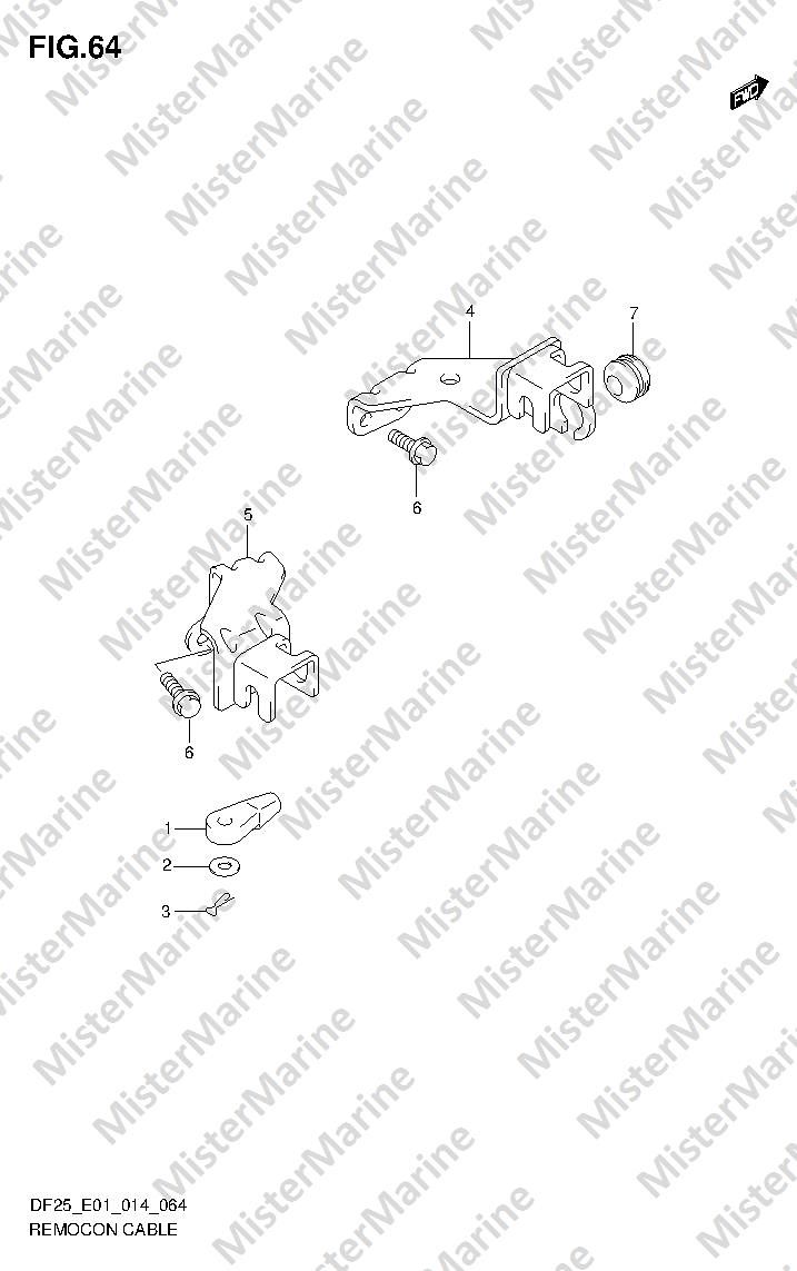FIG.64 (1-G-4) REMOCON CABLE (DF25R E01)