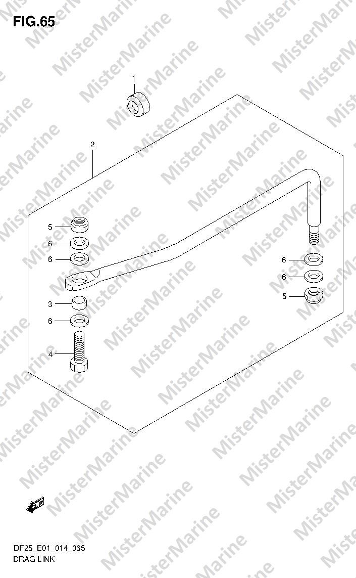 FIG.65 (1-G-5) DRAG LINK (DF25R E01)