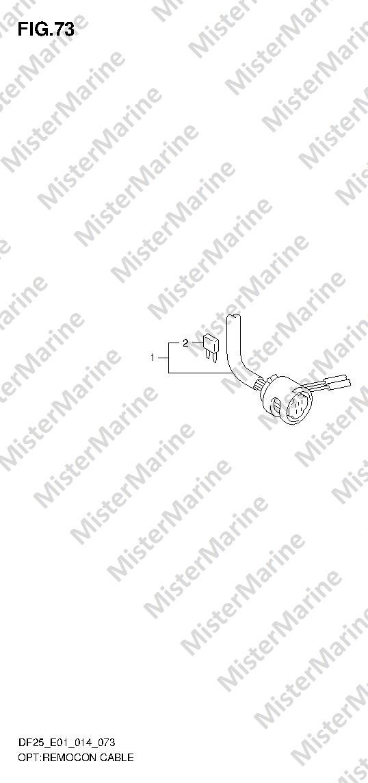FIG.73 (1-H-3) OPT:REMOCON CABLE (DF25Q E01)