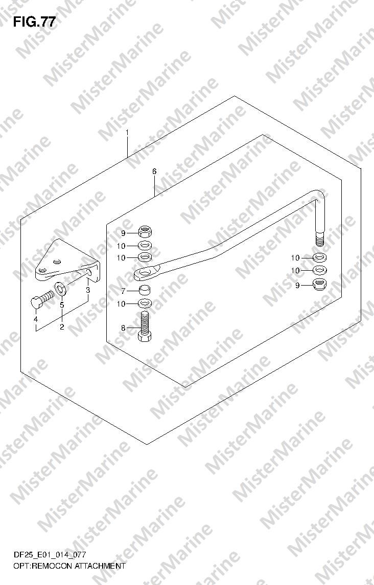 FIG.77 (1-H-8) OPT:REMOCON ATTACHMENT (DF25Q E01)