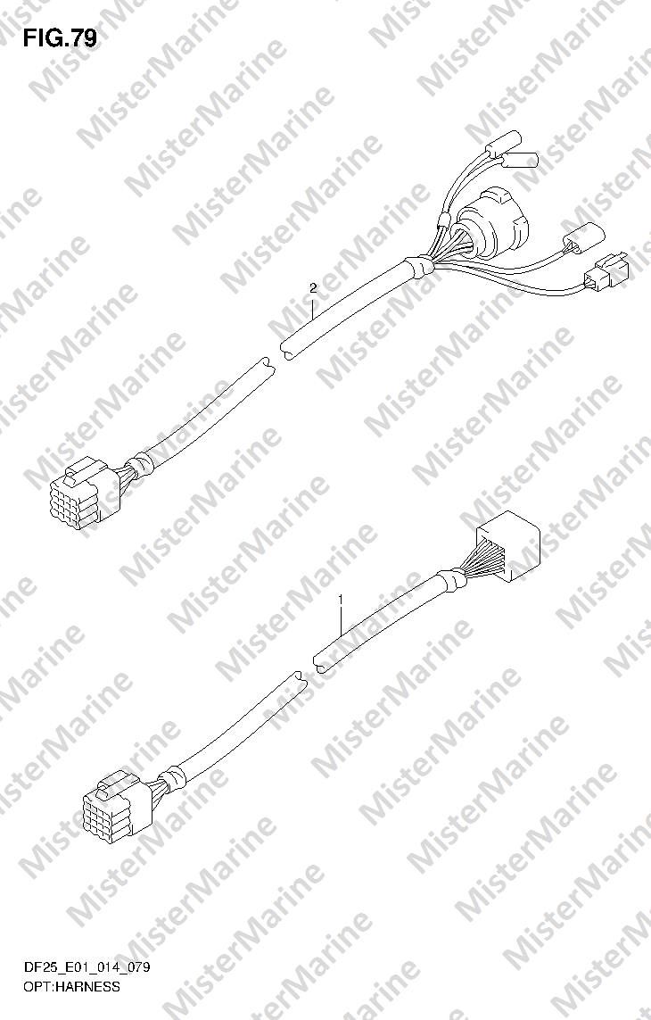FIG.79 (1-H-10) OPT:HARNESS (DF25R E01)