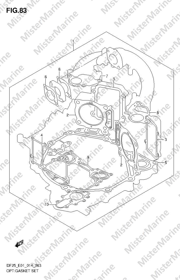 FIG.83 (1-H-14) OPT:GASKET SET
