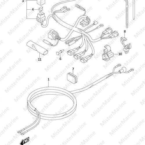 FIG.322A (1-D-4) HARNESS (DF8A)(DF9.9A)