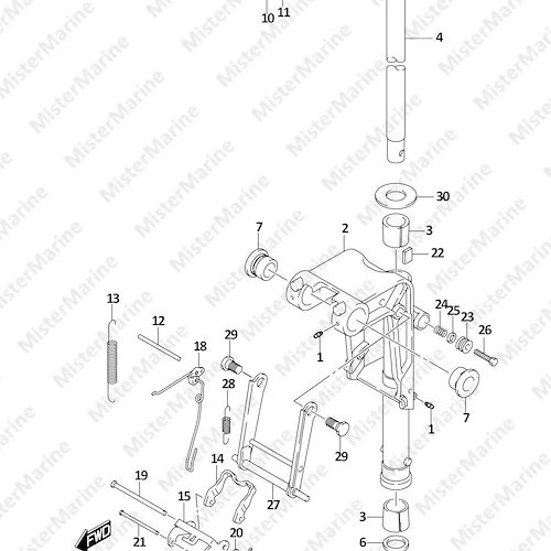 FIG.336B (1-D-12) SWIVEL BRACKET (DF8AR)