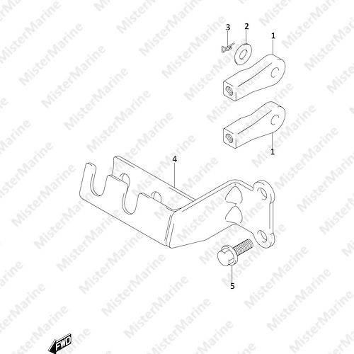 FIG.454A (1-F-3) REMOCON CABLE HOLDER (DF8AR)