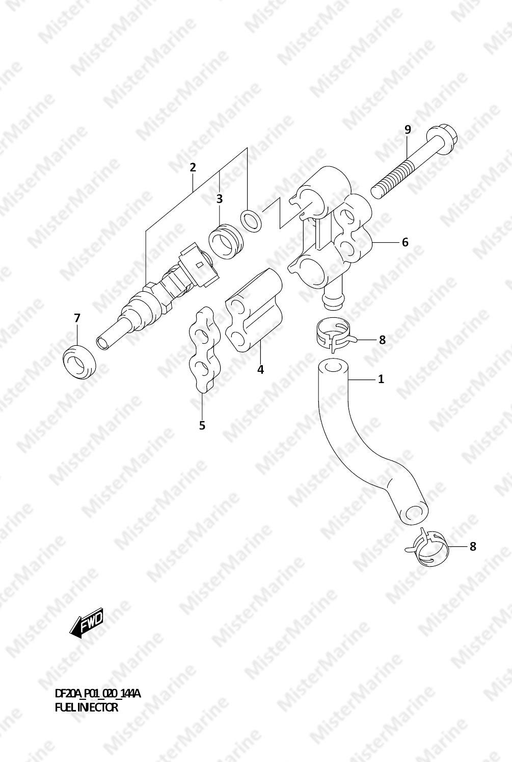 FIG.144A (1-B-11) FUEL INJECTOR