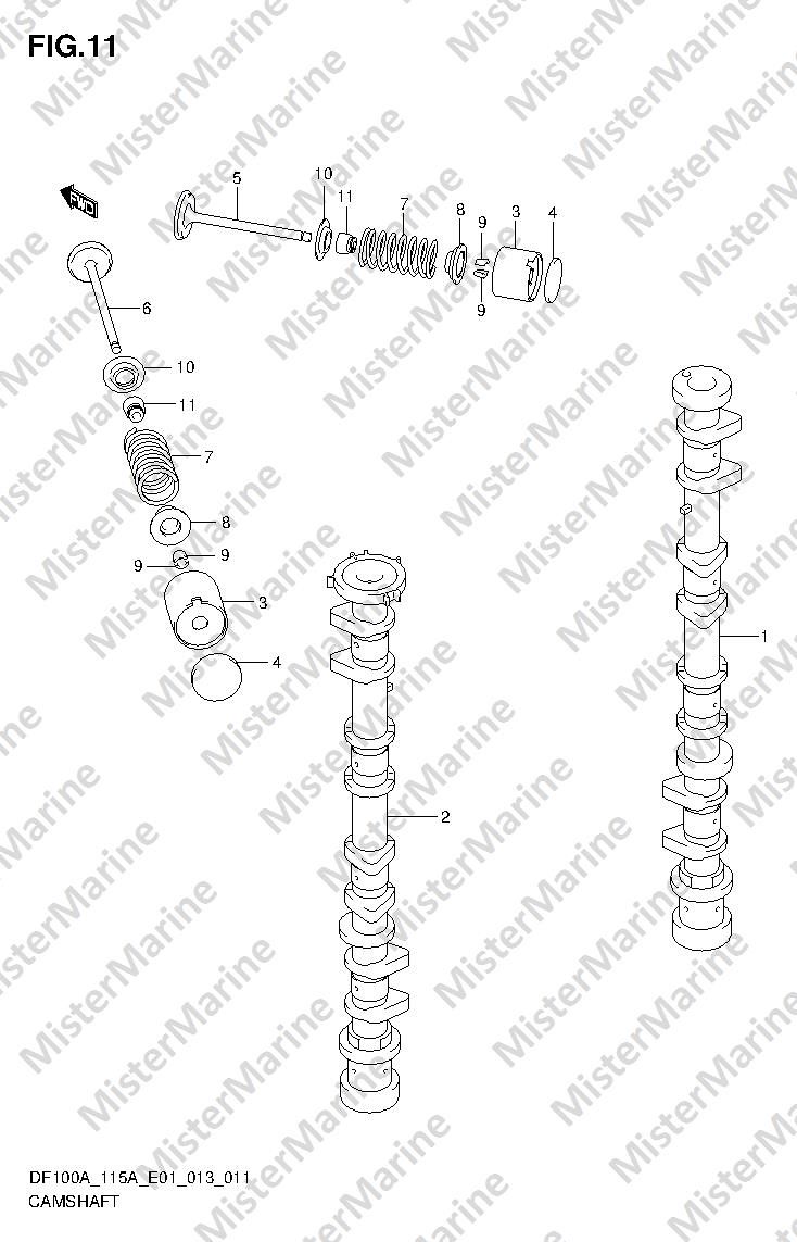 FIG.11 (1-B-12) CAMSHAFT