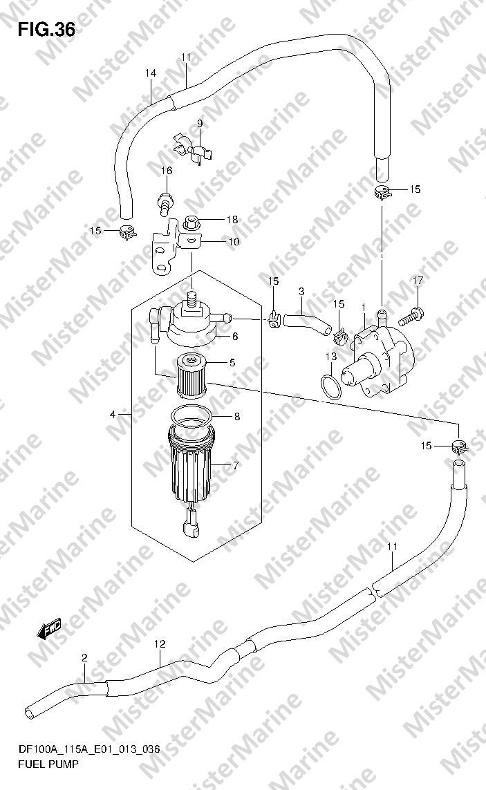 FIG.36 (1-D-15) FUEL PUMP