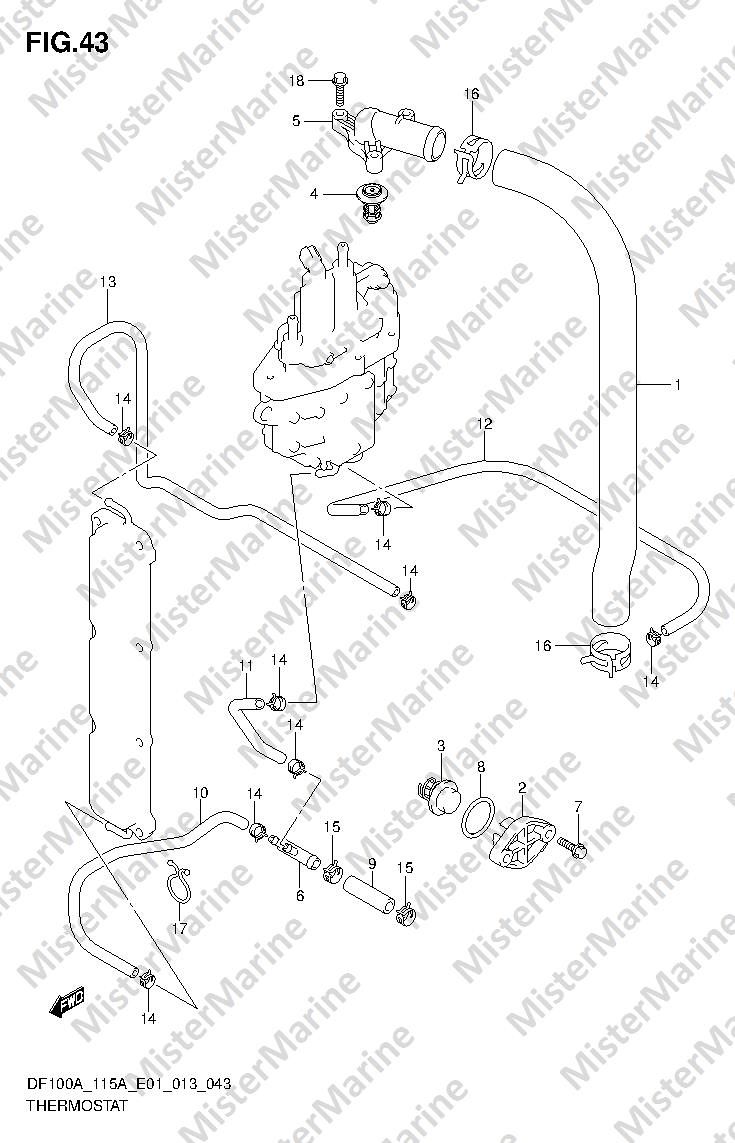 FIG.43 (1-E-8) THERMOSTAT