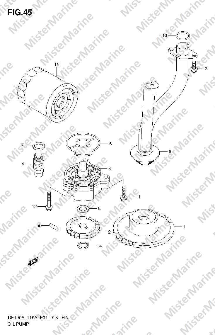 FIG.45 (1-E-10) OIL PUMP
