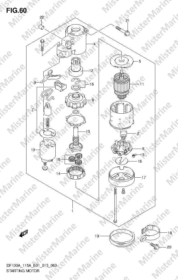 FIG.60 (1-G-9) STARTING MOTOR