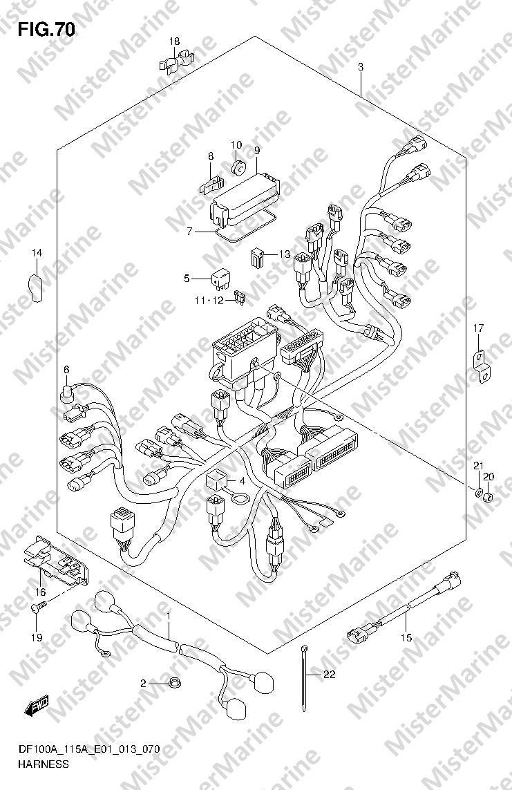 FIG.70 (1-H-5) HARNESS (DF100AT E01)