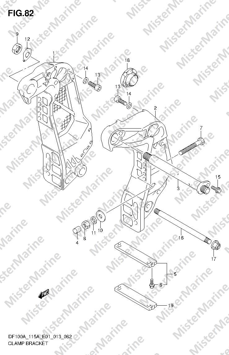 FIG.82 (1-I-3) CLAMP BRACKET