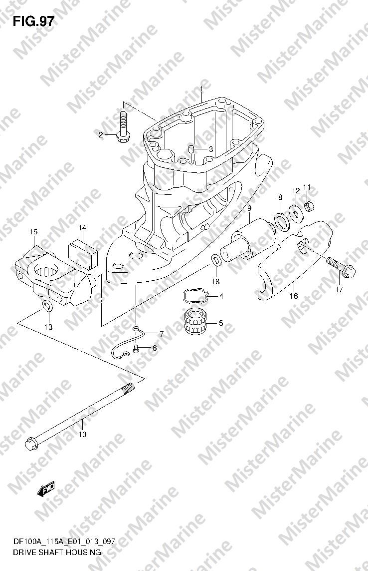 FIG.97 (1-J-4) DRIVE SHAFT HOUSING