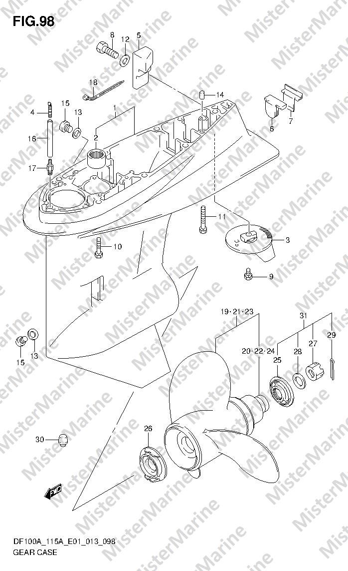 FIG.98 (1-J-5) GEAR CASE
