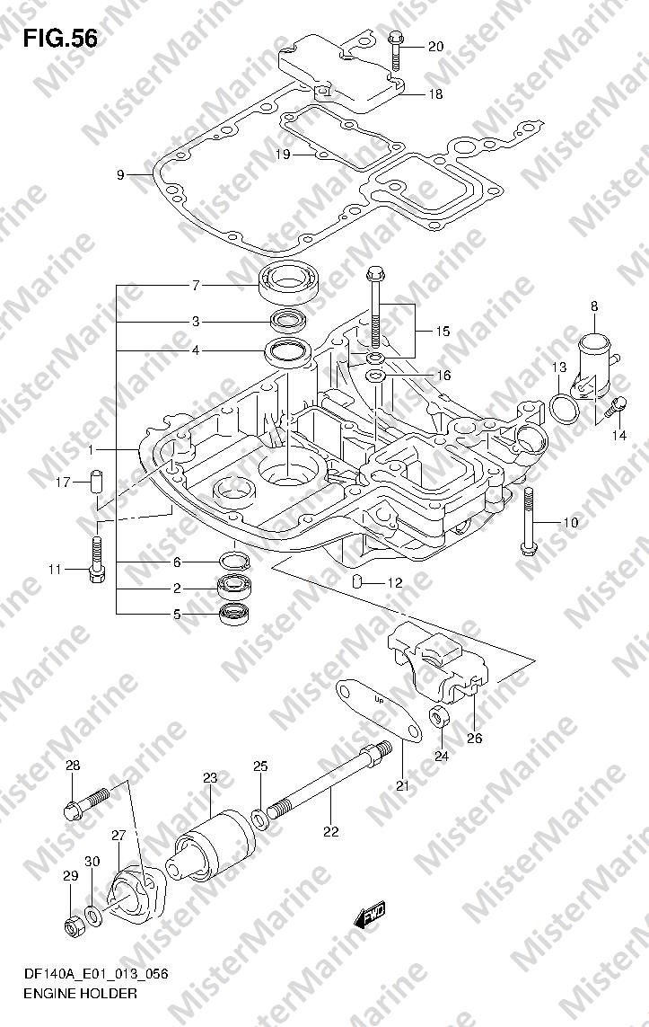 FIG.56 (1-F-13) ENGINE HOLDER