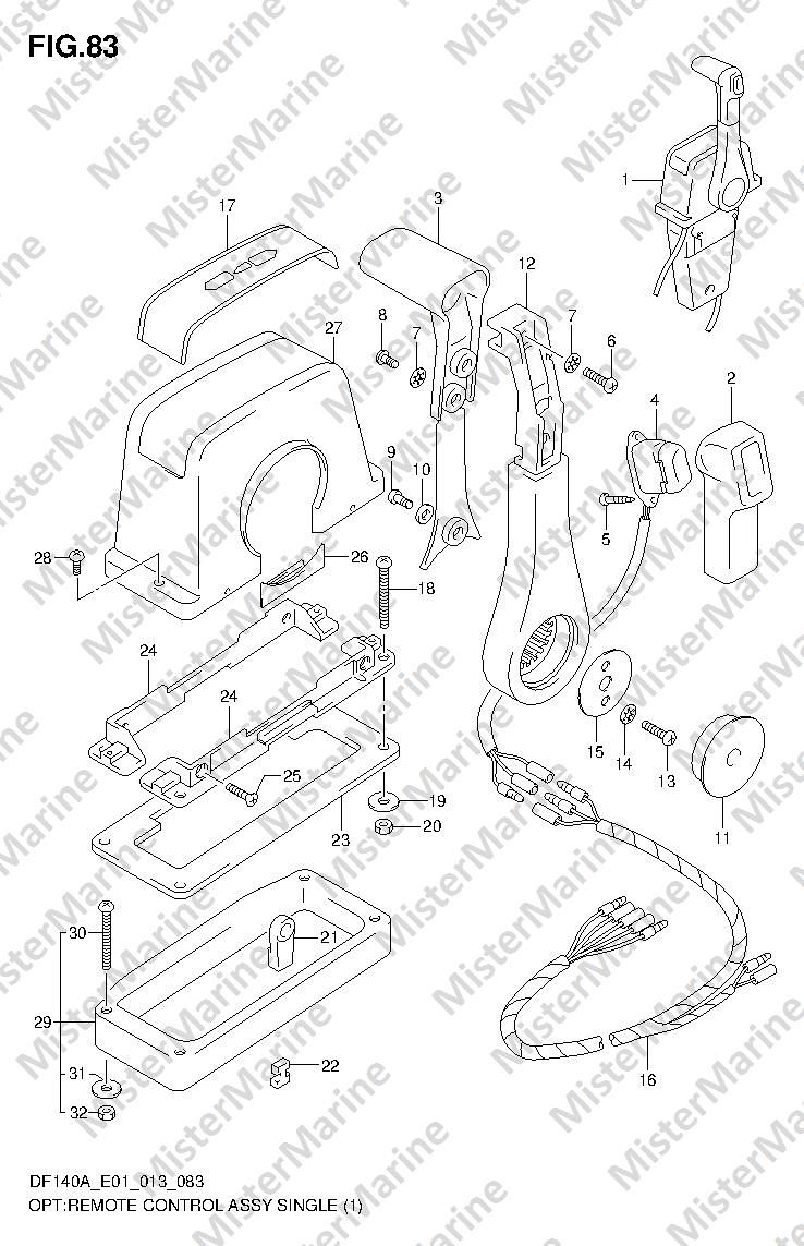 FIG.83 (1-I-9) OPT:REMOTE CONTROL ASSY SINGLE (1)